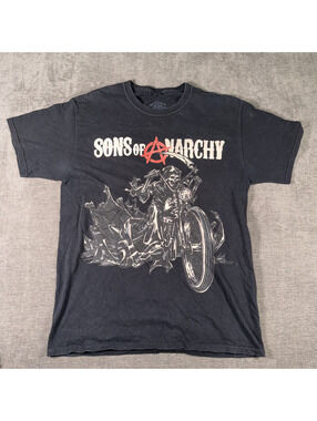 Sons of Anarchy Black Graphic T-Shirt Size Medium